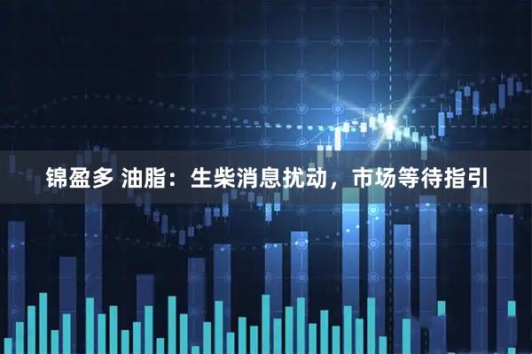 锦盈多 油脂：生柴消息扰动，市场等待指引