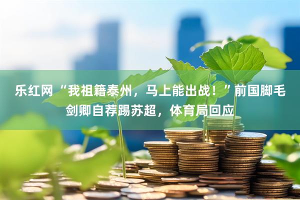 乐红网 “我祖籍泰州，马上能出战！”前国脚毛剑卿自荐踢苏超，体育局回应